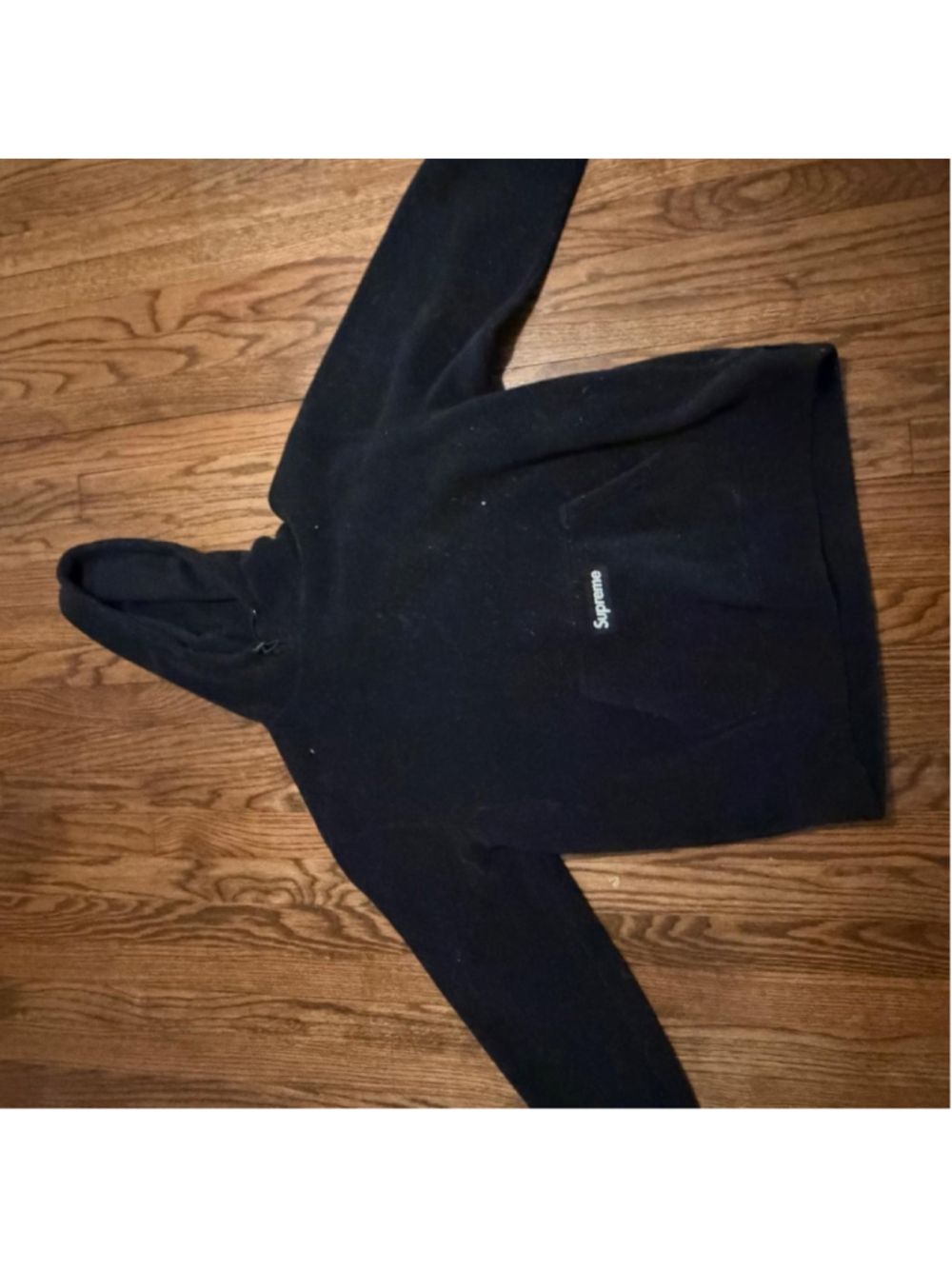 Supreme fleece hoodie men’s size L